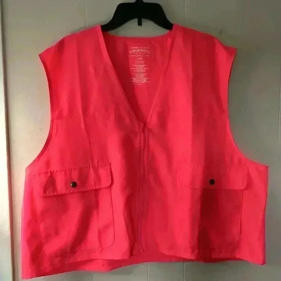 NWT Gander MTN Field Duty Outdoor Brand L/ XL pink Utility Vest Hunting - Picture 1 of 5